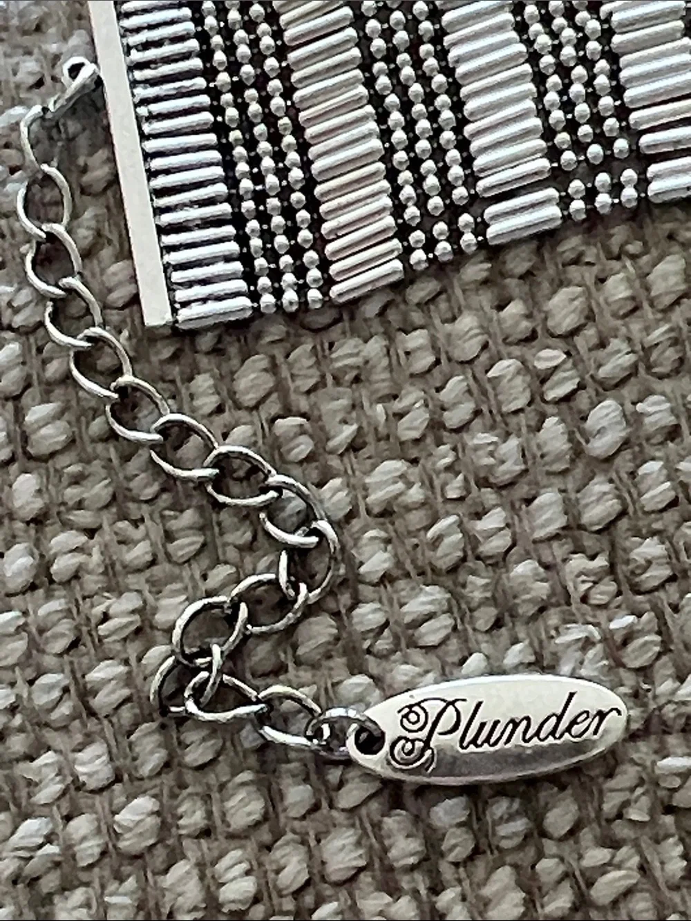 NWT Plunder Mae Silver Multi-Strand Bracelet, Deadstock